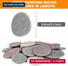 River Rocks For Painting 25 Pcs Large 2-3 Inch Flat Smooth Painting Stones Craft
