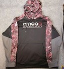 Omega Custom Tackle  Long Sleeve Hoodie Mens Size 2xl Fishing 100  Polyester