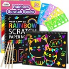 Scratch Paper Art Craft Zmlm Rainbow Notebook Pink