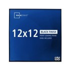  2 Pack  New Ms 12x12 Front Loading Tabletop wall Picture Frame  Black