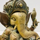 Hindu Deity Temple Statue 14 Inch Tall Brass  bronze Sculpture