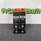 2pk Genuine Canon Oem 225 Black Ink Cartridges Pgi-225 Pgbk Twin Pack