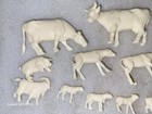 Lot Of 15 Marx Farm Animals Cream Color Cow Horse Pig Dog Sheep Goat Lot 1