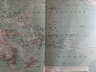 1890 Oceania Maps Continent Australia New Zealand Original 19 X 9 5 Color C12-6