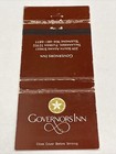 Vintage Matchbook Cover  Governors Inn  Tallahassee  Fl  Gmg  Unstruck