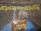 Vintage  87 Iron Maiden Orig  Concert T Shirt Somewhere On Tour  Front back