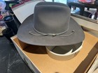 Stetson Cuerda Bullet 4x Western Felt Hat Gray Size 7 1 8 4  Brim