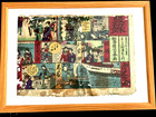 1873 Woodblock Printed Board Game Sugoroku Tokyo Japan Meiji Era Ukiyo-e