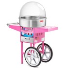 Cotton Candy Machine W Cart   Dome Shield  Commercial Electric Candy Floss Maker
