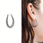 Women s Fashion Hollow Flower Shaped Earrings Alloy Ear Buckle Silver Plated