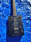 Jn Guitars Cask Hogscoal 4-string Electric Acoustic Cigar Box Guitar  Black