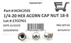  50  1 4-20 Stainless Steel Hex Acorn Cap Nuts  50 Pieces 