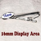 International Harvester Tractor Tie Clip Clasp Bar Slide Silver Metal Shiny