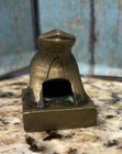 Vtg Chinese Bronze Brass Frog Wax Seal Stamp 2    Tall X 1 25  Diameter