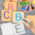 26pcs Scrabble Letters Stencil  Reusable Scrabble Letters For Wall Decor  Diy   
