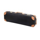 Hardwood Violin Case - 3 4-4 4 Size Accessory Pocket - Brown  Nr-6900