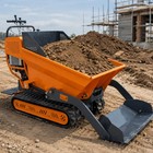 Landhonor Mini Tracked Dumper Crawler Loader Rato Engine Epa 6 5hp Self-loading