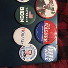 Lot Of 9 Vintage Political Campaign  Pin Buttons