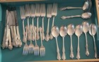 Vintage 1847 Rogers Bros A1 Silverplate Flatware Lot 25 Pieces Floral Scroll