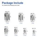 50pcs Stainless Steel Self-tapping Quick Thread Inserts Set M3-m16 Repair W  Box