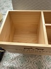 Dos Hombres It   s Mezcal Tequila Wooden Wood Napkin Drink Straw Holder Bar Advert