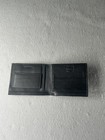 Alpine Swiss Men Leather Bifold Wallet Black One Size Genuine Leather Pre-owned