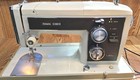 Vtg 1974 Sears Kenmore 158 Sewing Machine 158 17741 Works Good Usa Hard Case