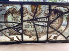 Rare Antique Early 17th Century Stained Glass Panel Named   Dated 1628