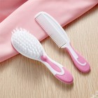 Pink Baby Hair Brush Comb Set Newborn Infant Toddler Grooming Registry Kit