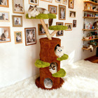 Magic Forest Cat Tree Tower Solid Wood Cat Tree Condo Scratching Post Multi-cat