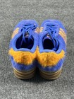 Adidas Campus Unisex Kids Low Top Faux Fur Lace-up Sneakers Blue orange Us 5