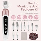 Cordless Electric Nail File Set  Professional Manicure Pedicure Kit  10    