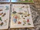 Vintage Children s Puzzle Lot Frame Tray Rainbow Bright Poky Little Puppy More
