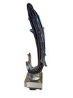 Large Art Glass Jumping Fish Sculpture