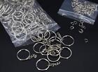 100 Pack Key Ring With Chain And Open Jump 1 Inch Split Round Keychain Rings Bul