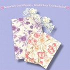 Floral     Textured Paper   Ephemera Kit     12pc Scrapbook   Junk Journal Pack