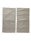 2 Tommy Bahama Pillow Shams King Blue White Stripes Buttons 100  Cotton