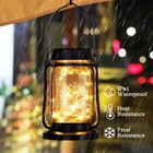 Solar Hanging Lanterns Outdoor  Mason Jar Solar Fairy Lights With 30 Led