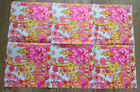 Vtg Groovy Baby Mcm Gift Wrapping Paper - Yellow Orange Pink Elephant Giraffe