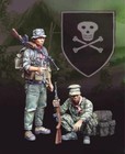 1 35 Scale Die-cast Resin Figure Model Kit Vietnam War Us Infantry 2 Figures    