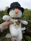 Christmas Russ Berrie Snowflake The Snowman Plush Stuffed Toy 16    Med New W Tags