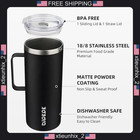 Stainless Steel Travel Mug 25oz 32oz Insulated Coffee Tumbler With Handle
