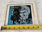 Vintage Rare Clint Eastwood Make My Day Carnival Fair Prize Mirror Dirty Harry