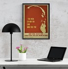 Vietnam War Poster Propaganda Forever Grateful To Old President Ho Chi Minh 1972