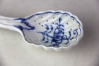 Meissen Blue Onion Pattern Pierced Porcelain Strainer Spoon 8 1 2 