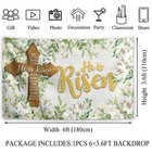 Happy Easter Backdrop For Photography He Is Risen Decorations Easter Christian C