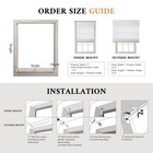 Cordless Light Filtering Roman Shades For Indoor Windows  Bedroom  Nursery  H   