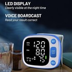 Fda Cleared  Rechargeable Wrist Blood Pressure Monitor Led Display W  Cuff