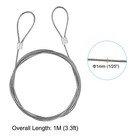 Stainless Steel Cable  6 Pack Pvc Coated 1 25  Wire Rope For Deck Railing 3 3ft