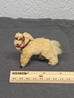 Vtg Original Fur Toys W Germany Miniature Llama Figurine Real Fur Alpaca Harness